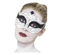 Smiffys Swan Eye Mask in White Smiffys White