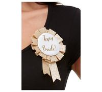 Smiffys Team Bride Rosette Badge in Rose Gold Smiffys Rose Gold
