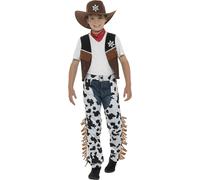 Smiffys Texan Cowboy Boys Fancy Dress Rodeo Wild West Western Kids Childs Costum