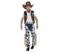 Smiffys Texan Cowboy Costume, Brown (Size L)