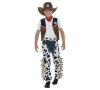 Smiffys Texan Cowboy Costume in Light Brown | Size: 10-12 Years Smiffys Light Brown 10-12 Years