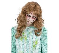 The Exorcist Wig Regan Halloween Horror Movie Ladies Fancy Dress Accessory