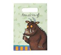 Smiffys The Gruffalo Tableware Party Bags x8, 12.5x17.5x5.8 cm, Official Gruffalo License Bags with Sturdy Handles & Classic Book Quotes for Birthday Parties, Perfect for Parties or Events