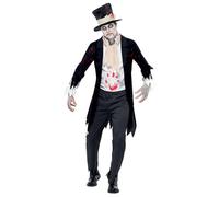 Till Death Do Us Part Zombie Groom Costume, Chest 42"-44", Leg Inseam 33"