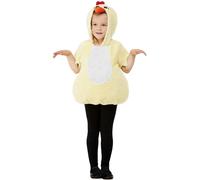 Toddler Girls Boys Chick Yellow Hooded Farm Easter Book Day Fancy Dress Costume