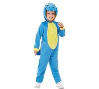 Smiffys Toddler Dinosaur Costume Blue Toddler - Age 3-4 years