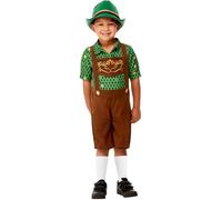 Smiffys Toddler Hansel Costume All In One & Hat, Boys Fancy Dress, Storybook Character Dress Up Costumes