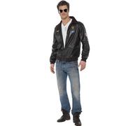 Smiffys Top Gun Bomber Jacket Gents Fancy Dress Costume Size Large