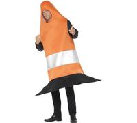 Smiffys Traffic Cone Costume Tabard in Orange Smiffys Orange