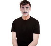 Smiffys Transparent Mask, Male, Clear with Elastic Strap, Halloween Fancy Dress Accessory, Serial Killer Dress Up Masks
