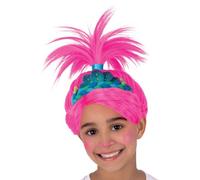 Smiffys Trolls Band Together Poppy Wig with Attached Tiara, Officially Licensed Trolls Movie Fancy Dress, Child Dress Up Wigs