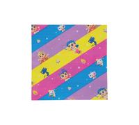 Smiffys True and the Rainbow Kingdom Tableware Party Napkins, Pack of 16, Official License Partyware with Bold Stripe Design, Disposable Use, Perfect for Themed Parties, Birthday Parties, or Events