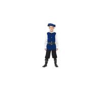 Smiffys Tudor Boy Costume, Royal Blue, M - 7-9 years