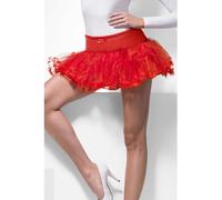 Smiffys Tulle Petticoat, Red , Fever Tutu's & Petticoats Fancy Dress, Fever Dress Up Accessories