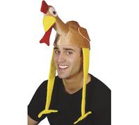 Smiffys Turkey Hat with Red Festive Christmas Jumper, Funny Christmas Fancy Dress Accessory, Hilarious Novelty Hat for Xmas Parties, Turkey Costume Hat, Festive Dress-Up Idea, Christmas Funny Outfit