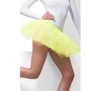 Smiffys Tutu Underskirt, Neon Yellow 4 Layers, 30cm Long, Fever Tutu's & Petticoats Fancy Dress, Fever Dress Up Accessories
