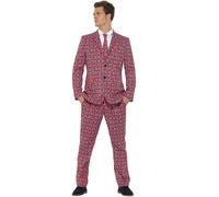 Smiffys Union Jack Suit, Red (Size XL)