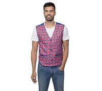 Smiffys Union Jack Waistcoat - Adult British Flag Print Waist Coat for VE Day, 80th Anniversary Victory in Europe Celebrations, Patriotic Parties, Street Events & Fancy Dress
