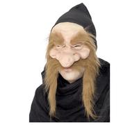 Smiffys Unisex Adult Gold Digger Latex 1/2 Mask