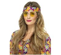 Smiffy's Unisex Adult Hippie Glasses Costume