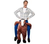 Smiffy's 24662 Piggyback Horse Costume (one Size) - fancy dress costume horse adult piggyback ride animal stag outfit mens monkey cow novelty pony