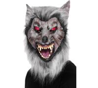 Smiffys Unisex Adult Prowler Wolf Halloween Mask