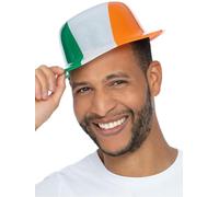 Smiffys Unisex Adult St Patricks Day Bowler Hat (One Size) (Green/White/Orange)
