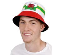 Smiffys Unisex Adult Welsh Flag Bucket Hat