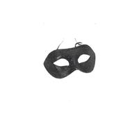 Smiffy's Unisex Glitter Eye Mask, Black, One Size, Gino Eye Mask, 25948 - gino eyemask fancy dress black accessory unisex smiffys