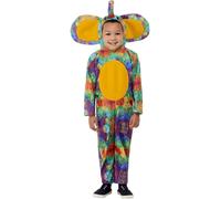 Smiffys Unisex Kids Smiffys Toddler Colourful Elephant Costume Smiffys Toddler C
