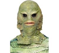 Smiffys Universal Monsters Creature From The Black Lagoon Latex Mask, Officially Licensed Classic Universal Monsters Fancy Dress, Adult Dress Up Masks