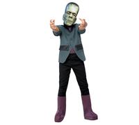 Smiffys Universal Monsters Frankenstein Costume, Childrens Jacket, Boot Covers & EVA Mask, Official License Outfit with Elastic Strap Mask & Boot Covers, Perfect for Halloween and Themed Parties