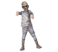 Smiffys Universal Monsters Mummy Costume Top, Trousers & EVA Mask, Officially Licensed Classic Universal Monsters Fancy Dress, Child Dress Up Costumes