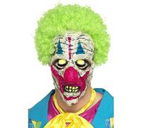 Smiffys UV Black Light Clown Mask, Multi-Coloured