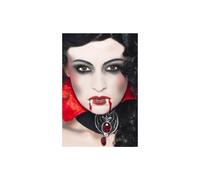 Smiffy's Vampire Make-up Set With Fangs Sponge - Halloween Make Up Fancy Dress - vampire set halloween fangs make up fancy dress face makeup costume
