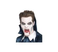 Smiffy's Vampire Makeup in Three Colors with Applicator (White/Gray) - Halloween Face Paint 24394