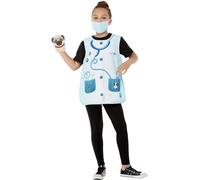Smiffys Vet Kit Tabard, Mask & Dog Puppet, Girls Fancy Dress, Vet Dress Up Accessories