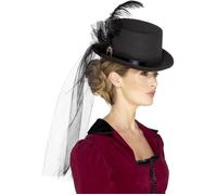 Deluxe Ladies Victorian Top Hat