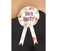 Smiffys Vintage Hen Party Rosette, Multi-Coloured , Hen & Stag Night Fancy Dress, Hen Party Dress Up Hen & stag / adult items