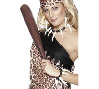 Smiffys, Voodoo 26549 Women's Fangs Set, Necklace, Earrings and Bracelet, One Size, White