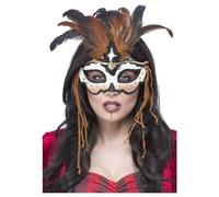 Smiffys Voodoo Priestess Eye Mask in Brown Smiffys Brown