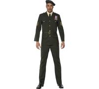 Smiffys Wartime Officer, Green, L - Size 42-44