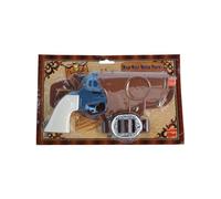 Blue Western Water Pistol with Holster & Belt - Smiffys Wild West Cowboy Fancy Dress Toy Gun (Code 25207)