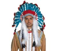 Adults Deluxe Wild West Native Indian Chief Headdress Fancy Dress Accessory