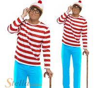 Mens Where's Wally? Costume