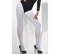 Smiffys White opaque tights for adults 42739