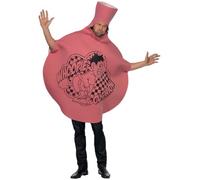 Smiffys Whoopie Cushion Costume, Pink with Foam Tunic, Funny Fancy Dress, Comedy Dress Up Costumes