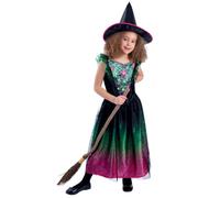 Smiffys Wicked Witch Light Up Costume Kids Fancy Dress
