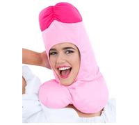 Smiffys Willy Headpiece for Adults, Pink Novelty Fancy Dress Hat, Funny Hen Party, Stag Do & Gag Gift Accessory, One Size Costume Headwear