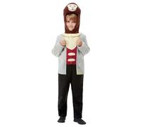 Smiffys Wind in the Willows Deluxe Mole Costume, Grey with Hooded All in One Character Bodysuit, Officially Licensed The Wind in the Willows Fancy Dress, Toddler Dress Up Costumes